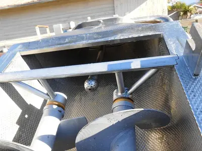 Conveyor, Screw, 10" x 7', S/st, Dbl, Incline, #S742038