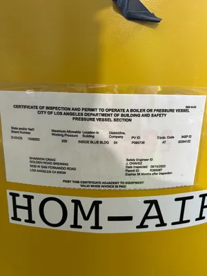 USED SAMUEL PRESSURE VESSEL GROUP A10053