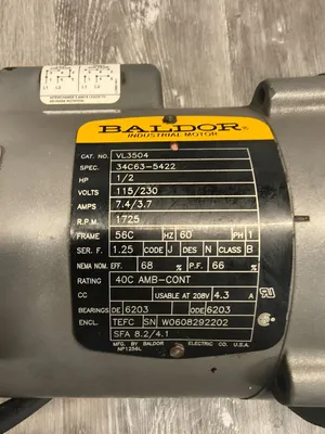 BALDOR VL3504 General Purpose Motors | ESS Industrial Equipment Sales (8)