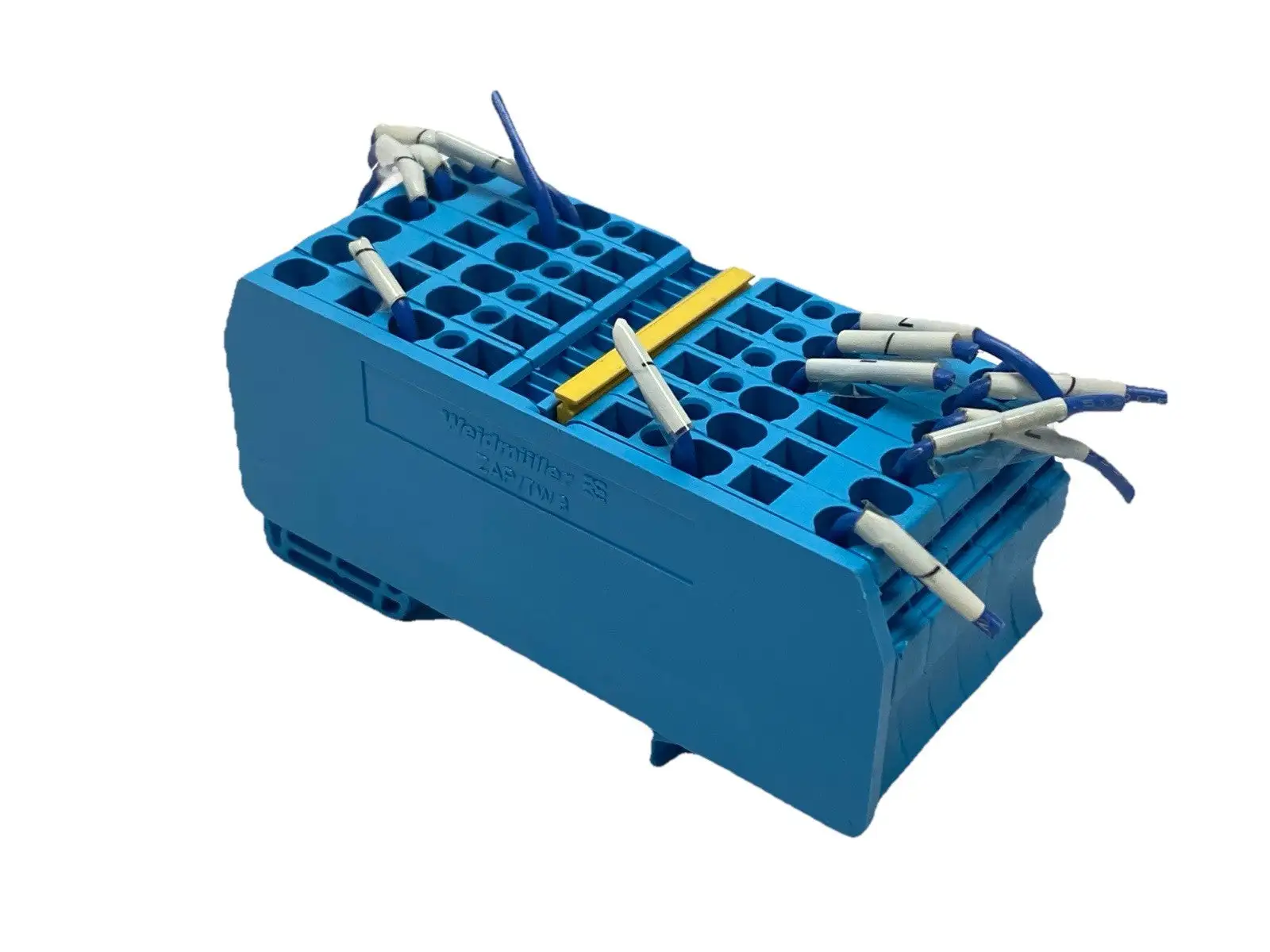 Used WEIDMULLER FEED-THROUGH TERMINAL BLOCK BLUE 1608580000 LOT OF 6 Terminal Blocks | Maverick Industrial Sales #1100141