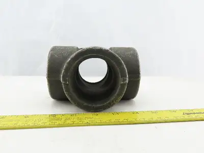 SA/A105 B16 2" NPT Malleable Black Iron Cross Pipe Fitting 4-Way Female