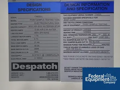 USED Despatch Despatch Oven
