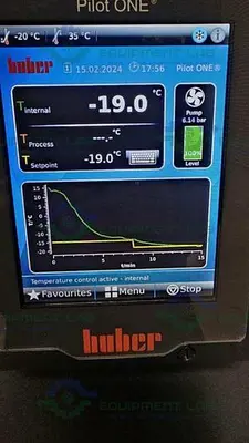 USED HUBER UNISTAT 060T RECIRCULATING CHILLER / COOLER -20 TO 40 °C W/ PILOT ONE