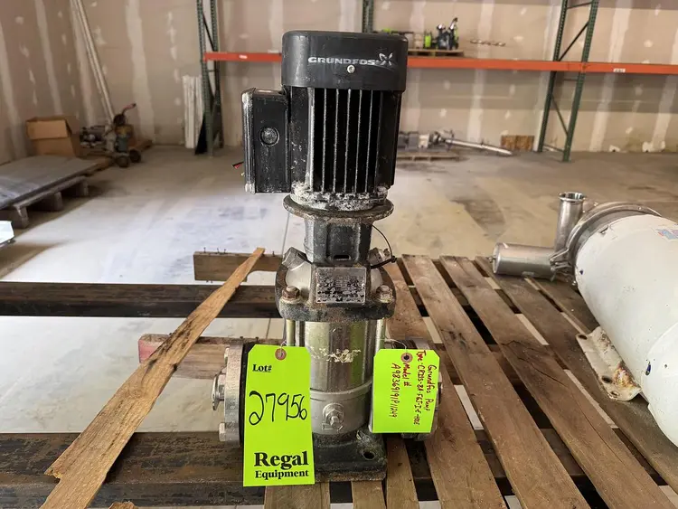 Used GRUNDFOS VERTICAL MULTISTAGE CENTRIFUGAL PUMP A98369191P11249 Food Pumps Ohio US | Regal Equipment Inc 7 #219332