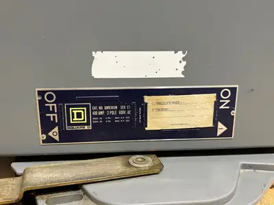 USED SQUARE D PANELBOARD SWITCH, 400A
