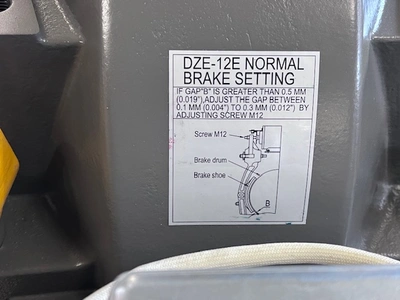TorinDrive 0TG1-2510-HV-L-5/8" Overhead Elevator Traction Machine