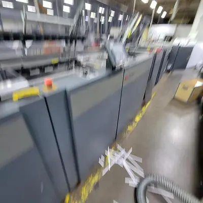 USED 2010 TECHAU / LASERMAX B20 BUFFER, M20 SLIT MERGE, C22 CUTTER. S30 STACKER, 1.2 CONVEYOR