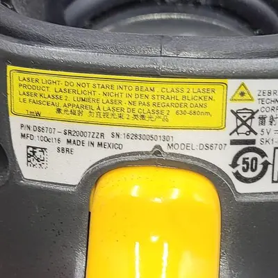 Used ZEBRA ZEBRA BAR CODE SCANNER MODEL: DS6707 Laser Scanners | ND Industrial Surplus #1226521