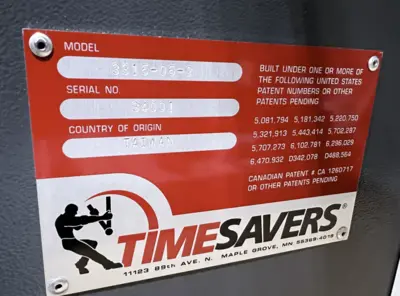 3315-05-2/3311-05-2 | Timesaver | Planers