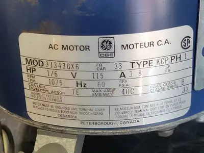 NEW GE MOTORS 3J343GX6