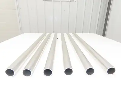 1-1/4"x 36" Sch 40 Aluminum Speed-Rail 1.66" Pipe OD Lot of 6