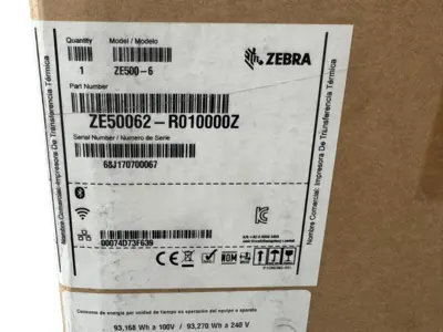 NEW ZEBRA ZE500-6