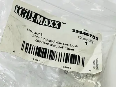 32246753 | Tru-Maxx  Cup Brush 1-3/4" Diameter 0.006" Wire Diameter Steel Crimped - New Other