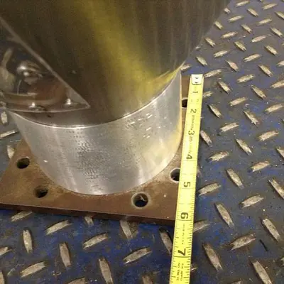 USED METAL FABRICATOR HOPPER013