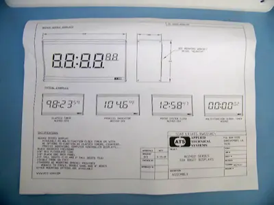 (2) Electronic Digital Clocks/Timers/Counters