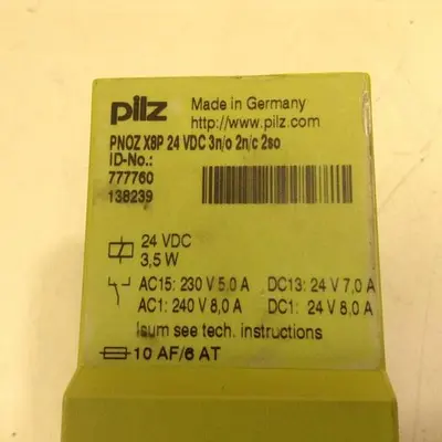 USED PILZ PNOZX8P24VDC3N/O2N/C250