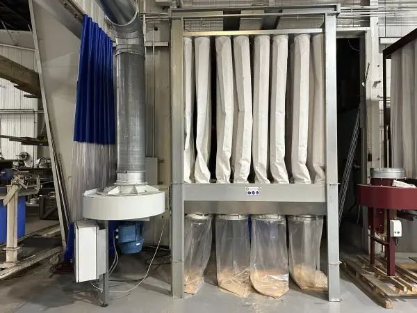 Modesta MFU5000 15 HP 5,000 CFM Interior Dust Collector-Demo Unit!