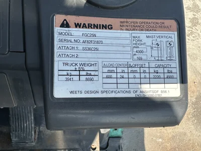 Used MITSUBISHI FGC25N Liquid Propane Forklifts Michigan US | KD Equipment Sales #1548815
