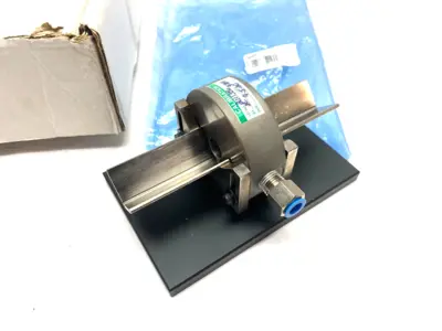 New | in-Stock MAHR DIMENSIONAIR 2-JET AIR RING GAUGE W/ GUIDE CHUTES & BASE PLATE Can Labelers Michigan US | Maverick Industrial Sales #1123061