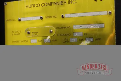 Hurco VMX30UHS 5-Axis Machining Center, 2014