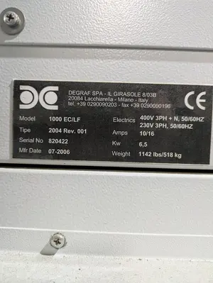 USED 2006 DUPONT 1000 EC/LF