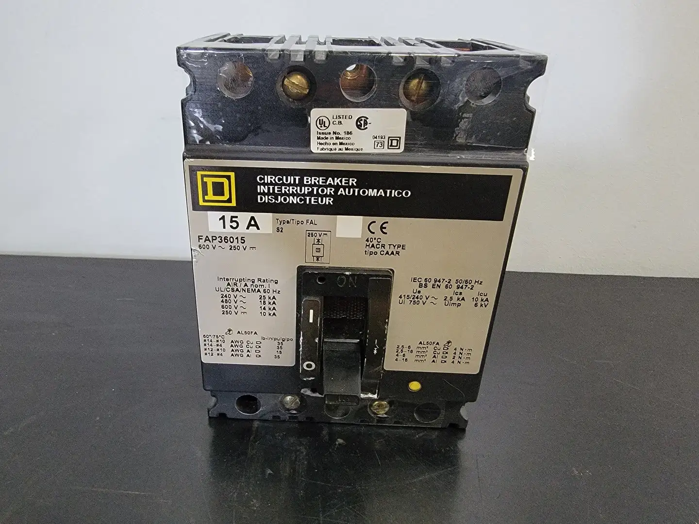 Used SQUARE D FAP36015 Switchgears British Columbia CA | Lenmark #327893