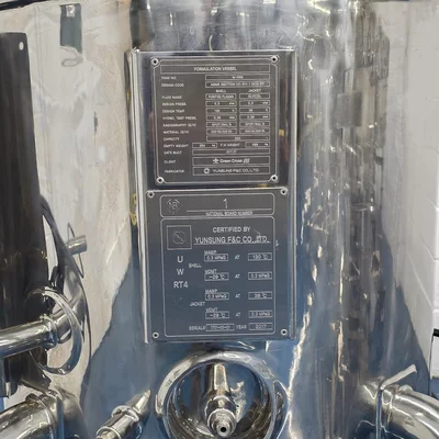 Vessel 316 S/S Jacketed Pressurized MixerTank 100 Liter 2017 Year  # 0000