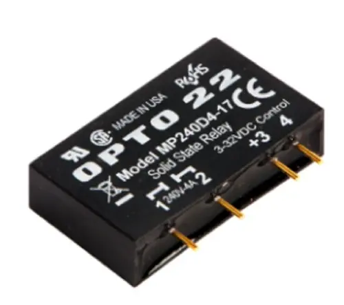 Opto 22 MP240D4-17 MP Model, 240 VAC, 4 Amp, DC Control Solid State Relay SSR [New]