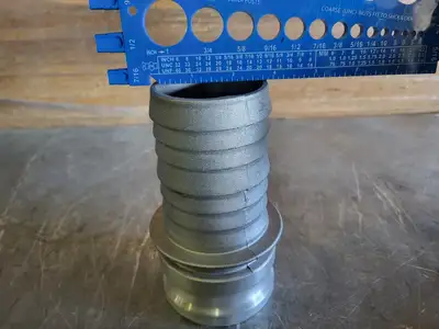 3" CAM Male Adapter X Hose Shank Type E