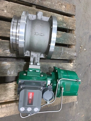 8" -150# Fisher V-Ball Control Valve; Stainless; Rebuilt Condition!