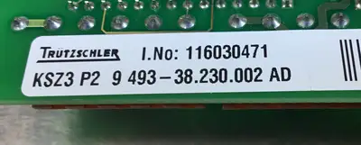 Used Trutzschler KSZ3.P2 9 493-38.230.002AD Circuit Boards South Carolina US | Palmetto Automation #1158495