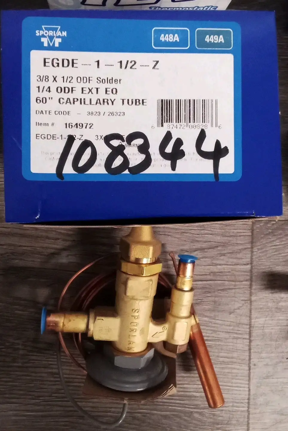 Used Sporlan Sporlan Edge-1-1 / 2-Z Chiller & Refrigeration Parts US | Infinity wholesale & Supply LLC #1305761