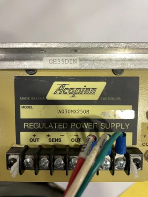 Acopian A030MX250M Regulated DC Power Supply 0-30V 75W