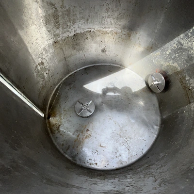 2500 L S/S Vertical Open Top Mixing Tank