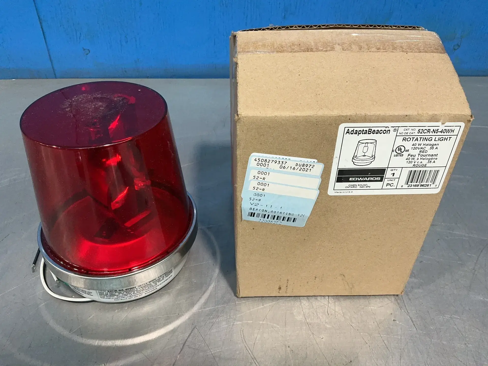 Used EDWARDS SIGNALING 52CRN540WH Light Source Equipment Ohio US | HGR 24 #1515838