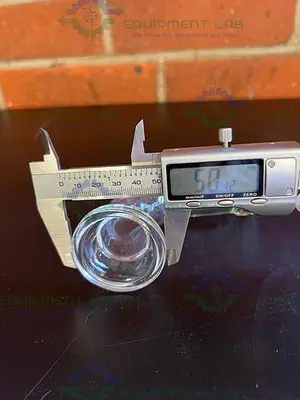 USED BUCHI AG BOROSILICATGLAS 3.3 KATALOG 8801 ELBOW 50MM X 37MM