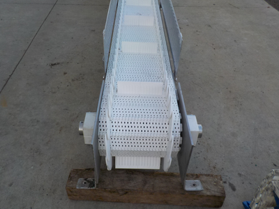 Commercial Stainless Steel Poly Conveyor Unit, Reduce Gear Box Drive, Extra Poly Belt, 10'' Width, 1...