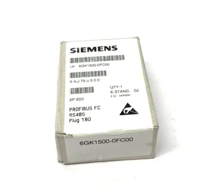 New | in-Stock Siemens PROFIBUS FC RS 485 Connector Plug 180, Axial Outlet Electrical Fittings Michigan US | Maverick Industrial Sales #1401906