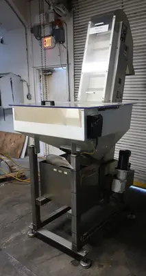 SPC8959  Elevator Service Engineering, Inc. cap feed hopper elevator Stainless Steel, 70.5" discharge height