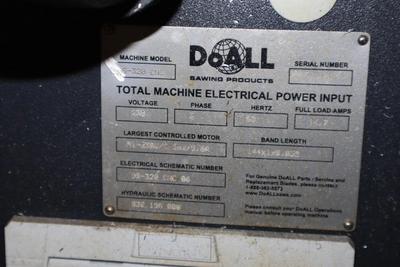 Used DOALL STRUCTURALL S-320CNC Horizontal Band Saws Minnesota US | Machinesused.com #1377487