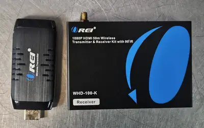 REI WHD-100-K receiver 1080p hdmi 50m wireless transmitter & receiver. (BIN744)