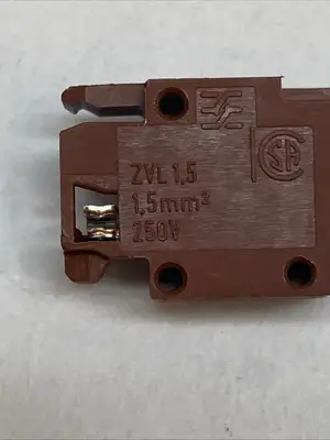 USED WEIDMÜLLER TENSION CLAMP TERMINAL 1.5MM² DIN RAIL LOT OF 3