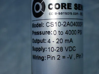 Used CORE SENSORS CS102A04000PS4D00000 Pressure Transmitters Ohio US | HGR 24 #901088
