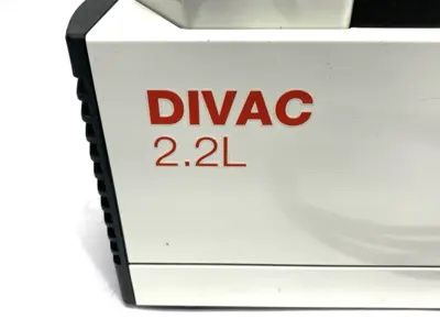 USED LEYBOLD DIVAC 2.2L DUAL-STAGE DRY COMPRESSING DIAPHRAGM VACUUM PUMP