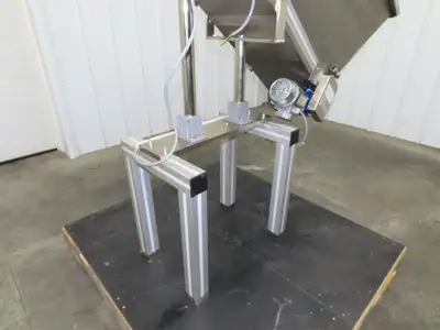 Helatec Held AG Stainless Incline Feed Conveyor 300mm Cleated Belt 64"L 230V 1PH