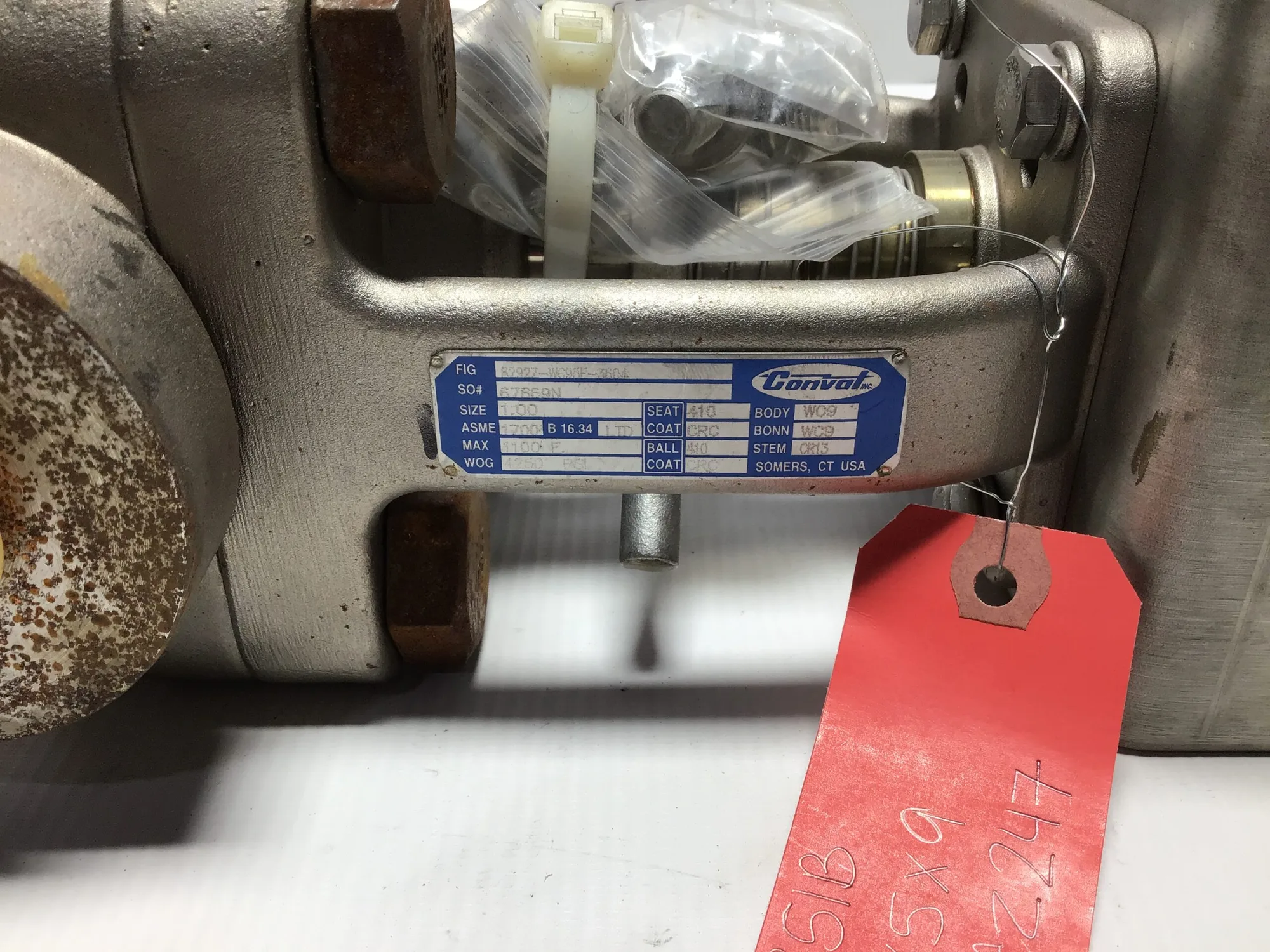Camseal Metal-Seated Ball Valves Conval Flow SA-217 5E WC9 SO: 67669N