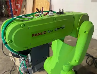 Used FANUC CR-7IA WITH R30IB CONTROL, CABLES & TEACH Load/Unload Systems | Harbor Machinery Inc. #1283416