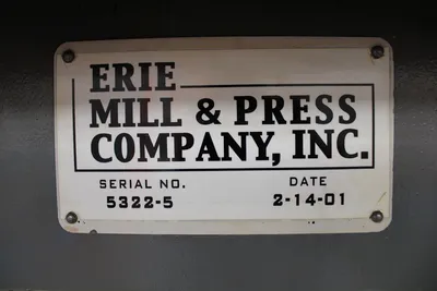 USED 2001 Erie Mill & Press Company, Inc. EMPCO 5025-60RT