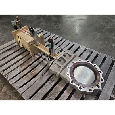 Surplus 10" United Conveyor Corporation Stainless Steel Knife Gate Valve