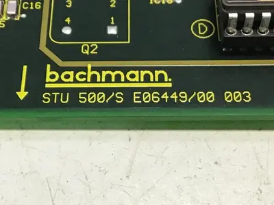 USED BACHMANN ELECTRONIC STU500/S E06449/00 003